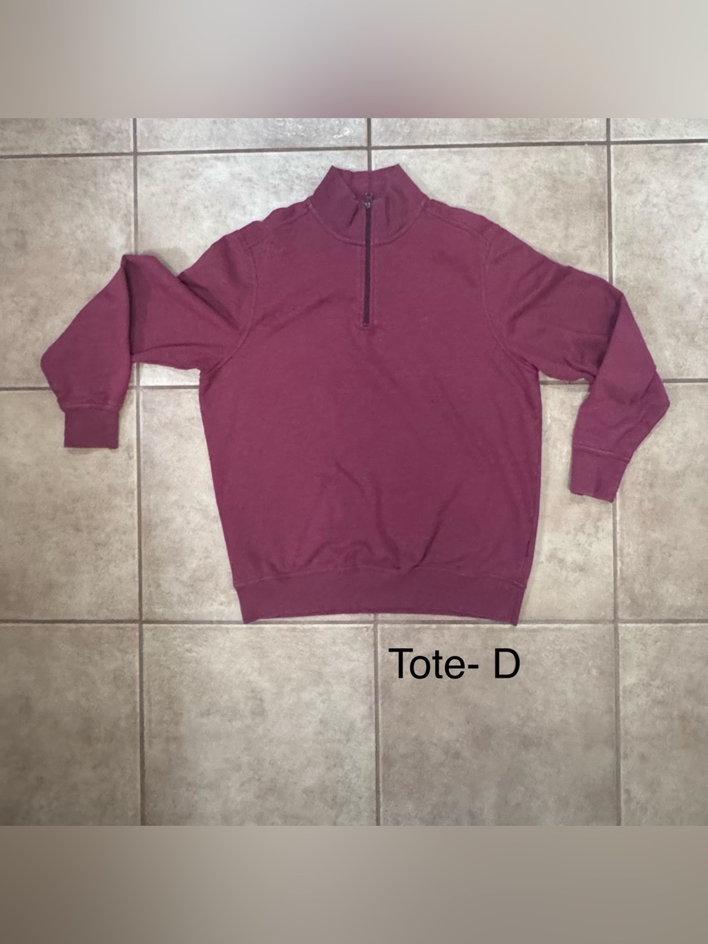 Dockers Men's Half-Zip Sweater - Wine